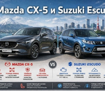 Сравнение Mazda CX-5 и Suzuki Escudo